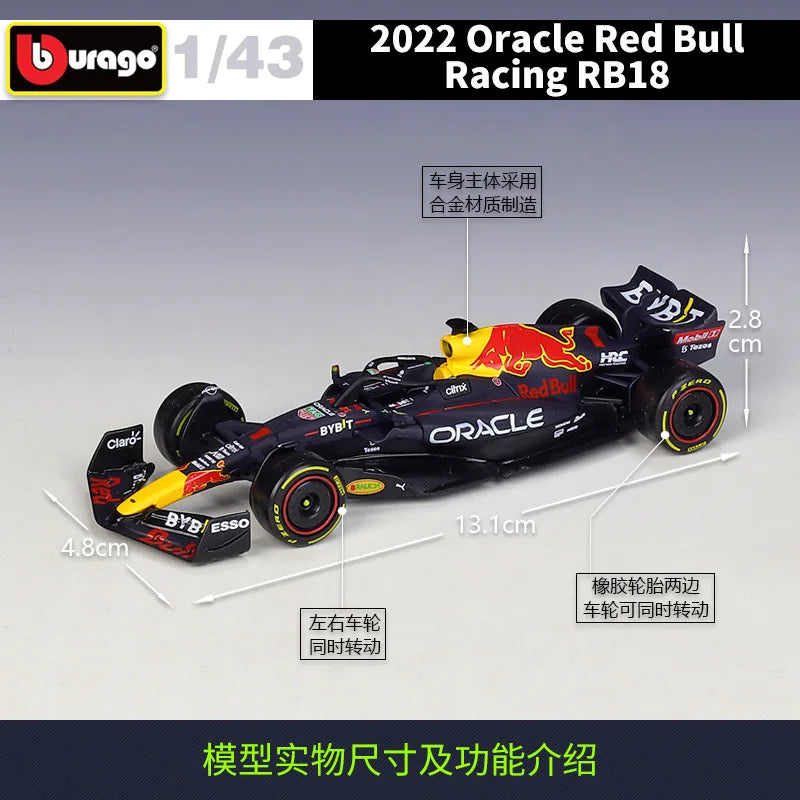 1:43 Red Bull 2022 Rb18 F1 #1 #11