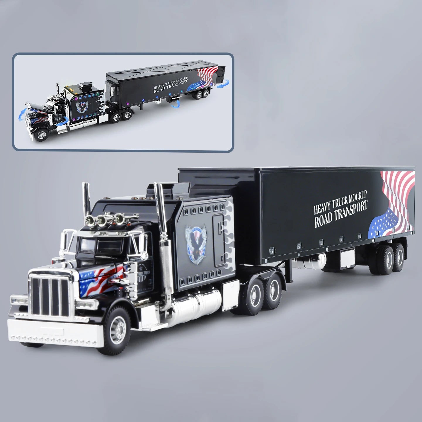 1:24 Heavy Semi Trailer Truck Head