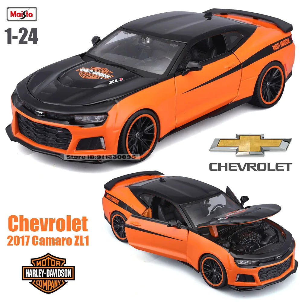 1:24 Harley joint venture 2017 Chevrolet Camaro ZL11967 Ford Mustang GT