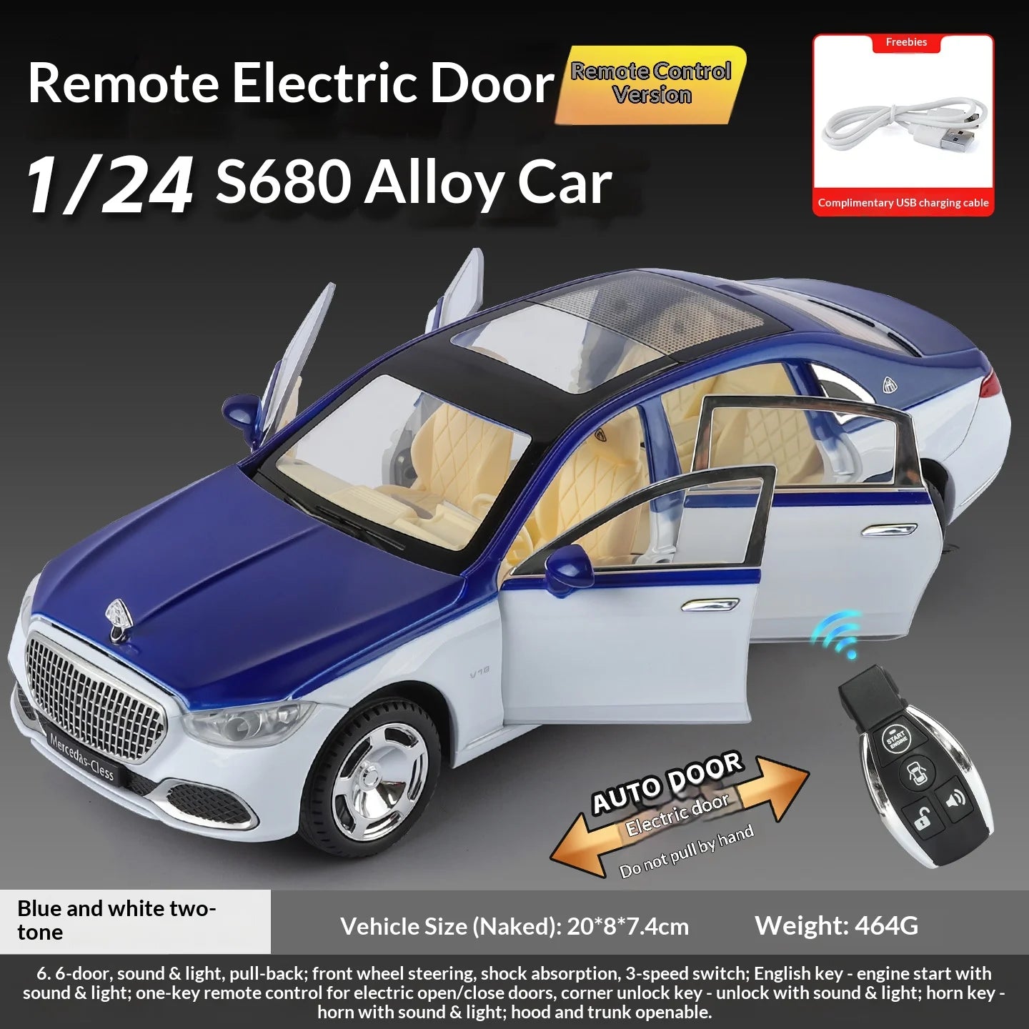 1:24 Maybach S680 With Key