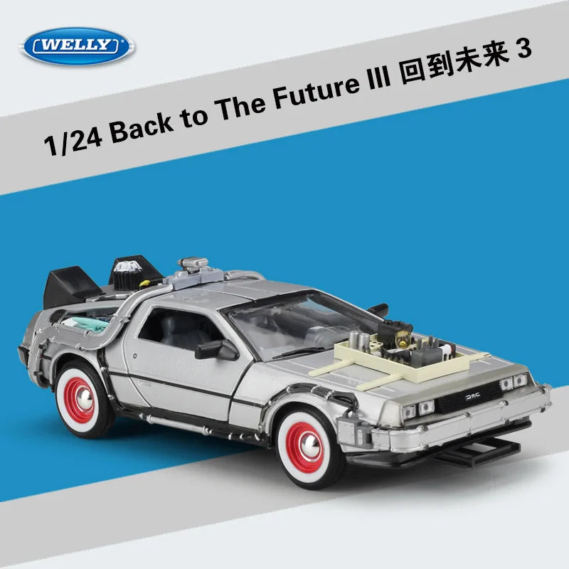1:24 DMC-12 1 2 3 DeLorean Time Machine Back to the Future
