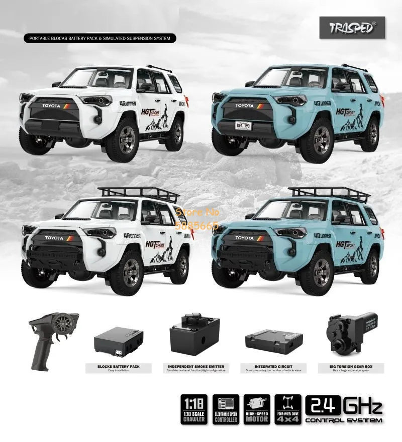 1:18 High Simulation All Terrain Off Road Electric RC Car Truck 2.4G
