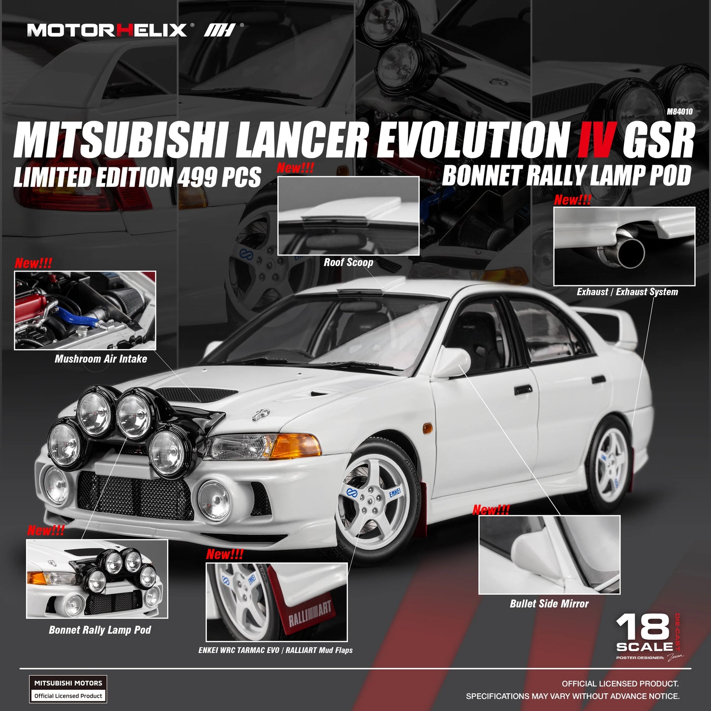 1:18 Mitsubishi Lancer Evolution IV GSR