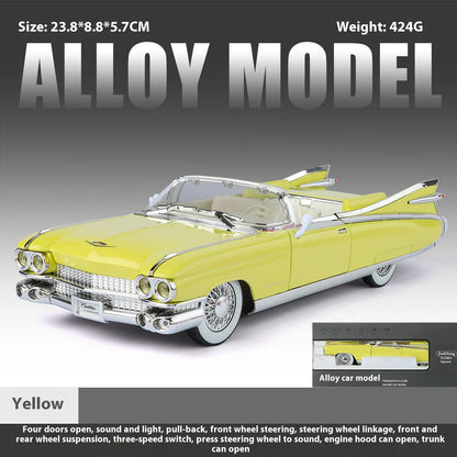 1:24 retro luxury convertible sports car