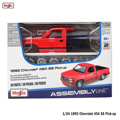 1:24 Porsche 911 GT3 RS  Chevrolet 454 Pick-up Assembled simulation