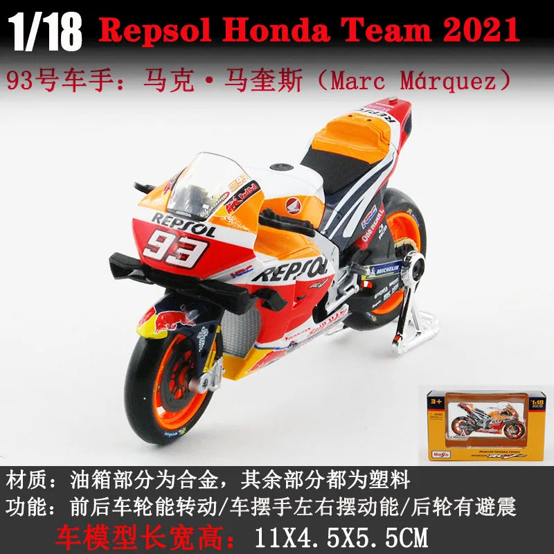 1:18 2022 Yamaha Factory Racing Team #21 Morbidelli #20