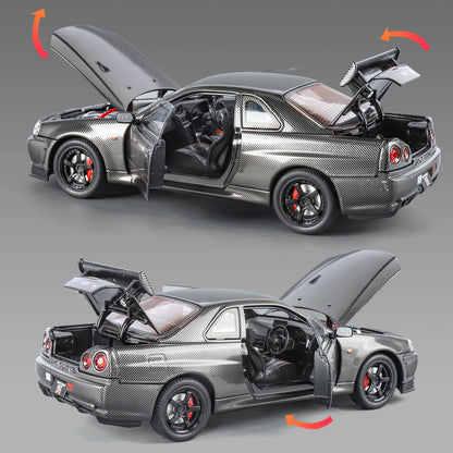 1:24 Nissan GTR R34 Skyline Carbon Fiber