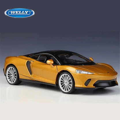 WELLY 1:24 McLaren GT Alloy Sports Car Model Diecasts Metal Racing Car Vehicles Model Simulation Collection Childrens Toys Gifts