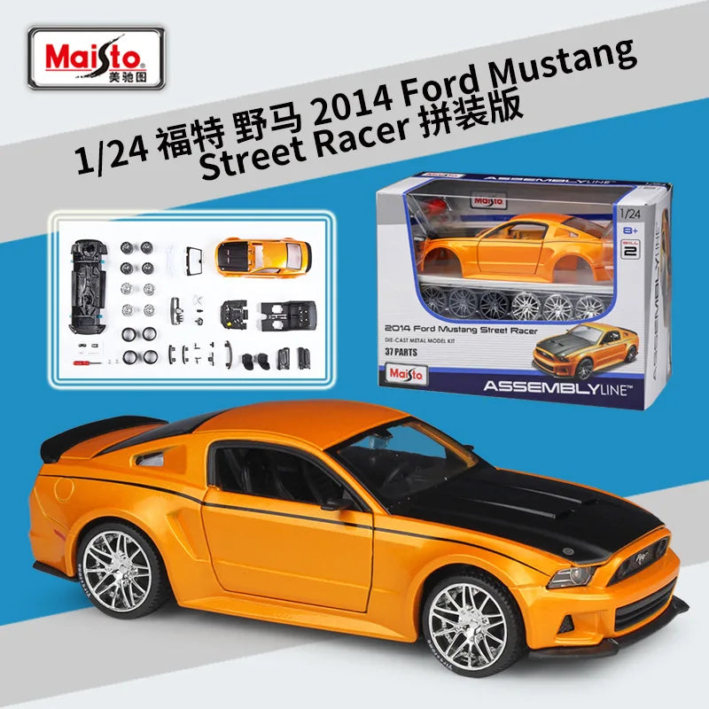 1:24 Lamborghini Aventador Roadster LP700 Urus Chiron Camaro ZL1 R8 V10 Plus 2014 Street Racer unfinished assembled