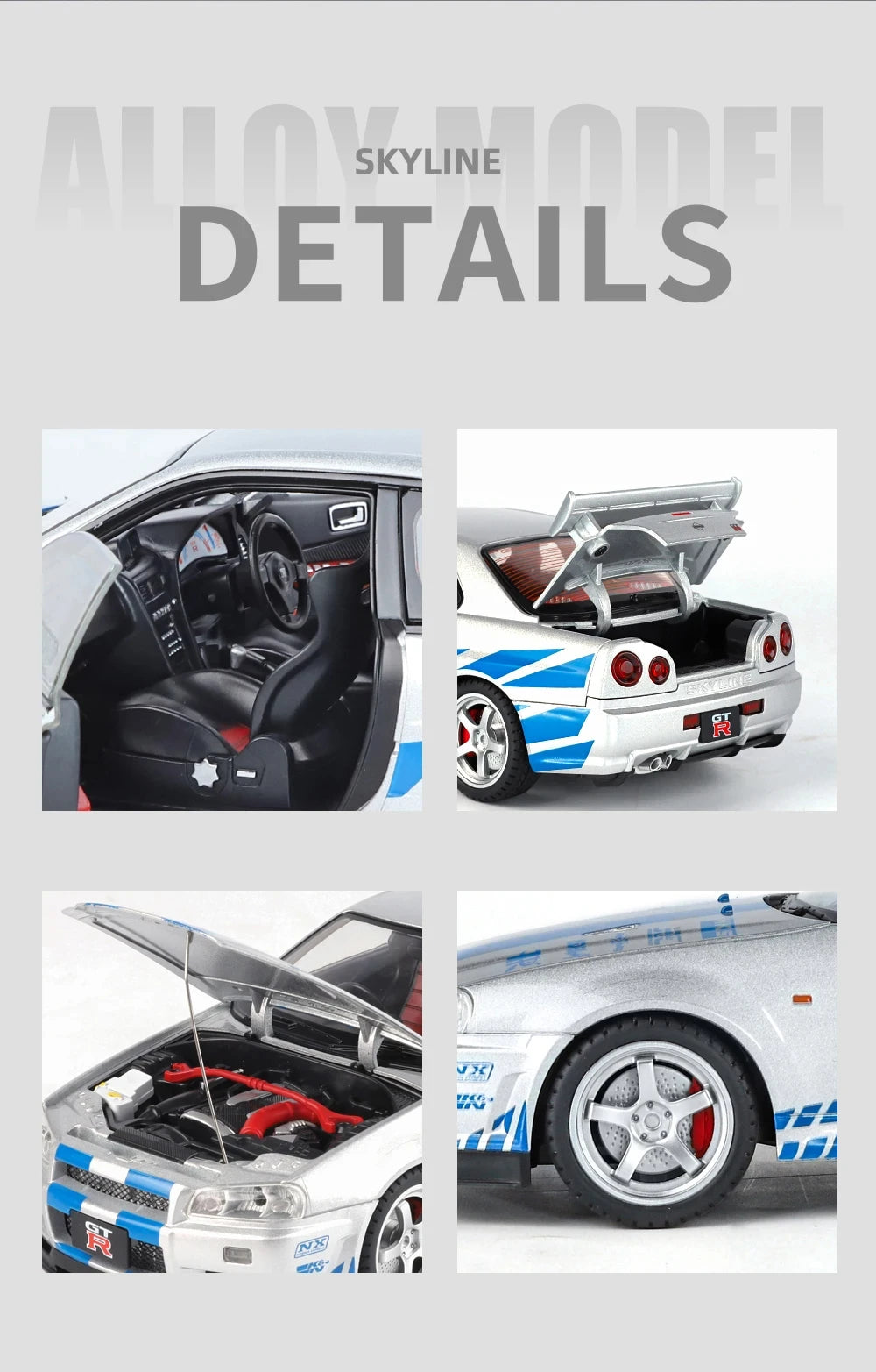 1:18 GTR GT-R R34 Skyline Ares