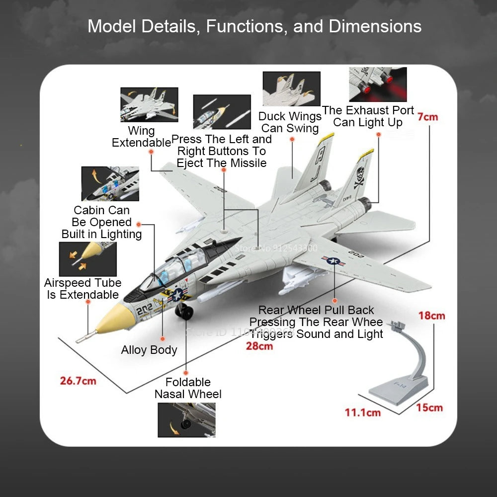 1:32 F-14 Tomcat‌ A-10 Thunderbolt II‌ Fighter