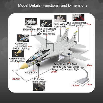 1:32 F-14 Tomcat‌ A-10 Thunderbolt II‌ Fighter