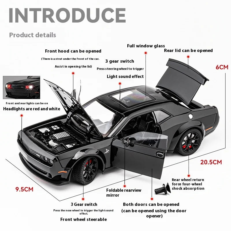 1:24 Dodge Challenger SRT Hellcat