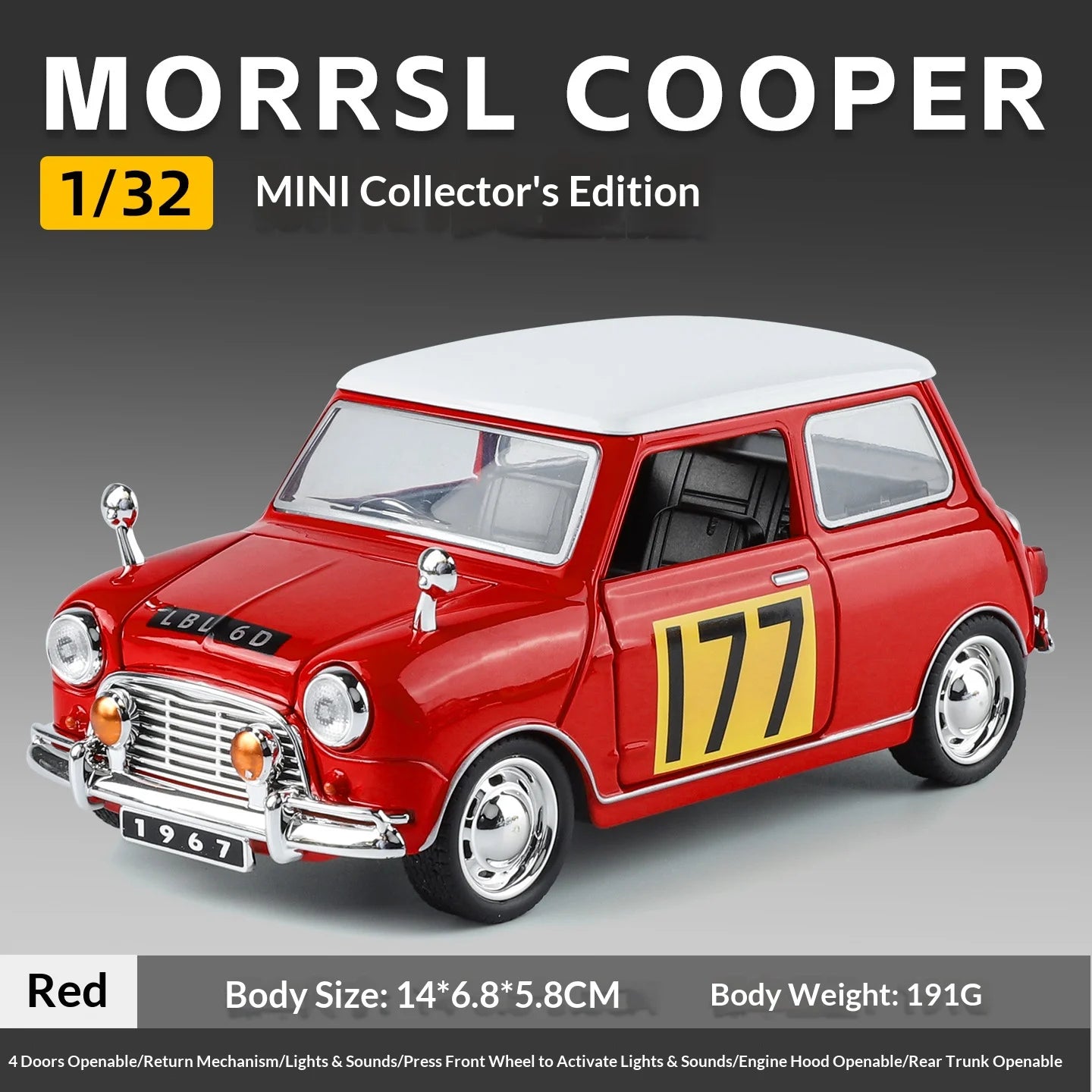 1:32 Mini Copper Collection Edition