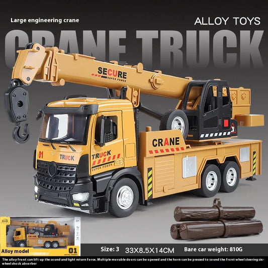 1:18 Large Metal Die-cast Crane