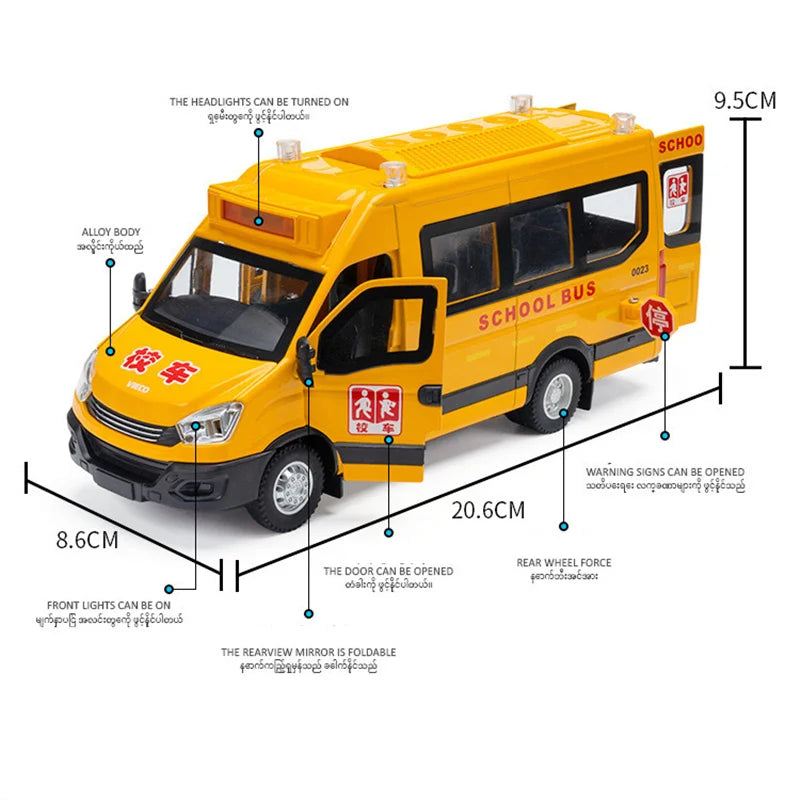 1:24 School Bus Diecast