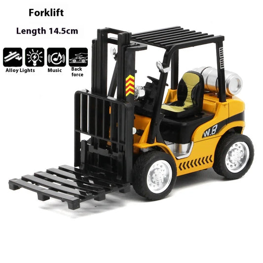 1:24 Construction Crane & Warehouse Forklift