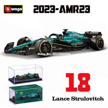 1:43 F1 Aston Martin Aramco F1 Team AMR23 2023 #14 Alonso #18 Stroll