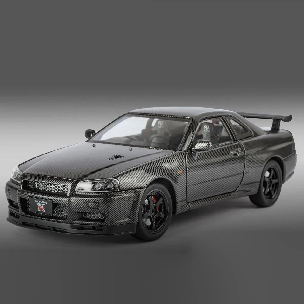 1:24 Nissan GTR R34 Skyline Carbon Fiber