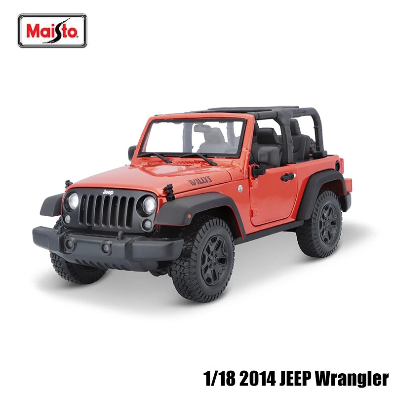 Maisto 1:18 2014 JEEP Wrangler alloy car model crafts decoration collection toy tools gift models Multiple styles