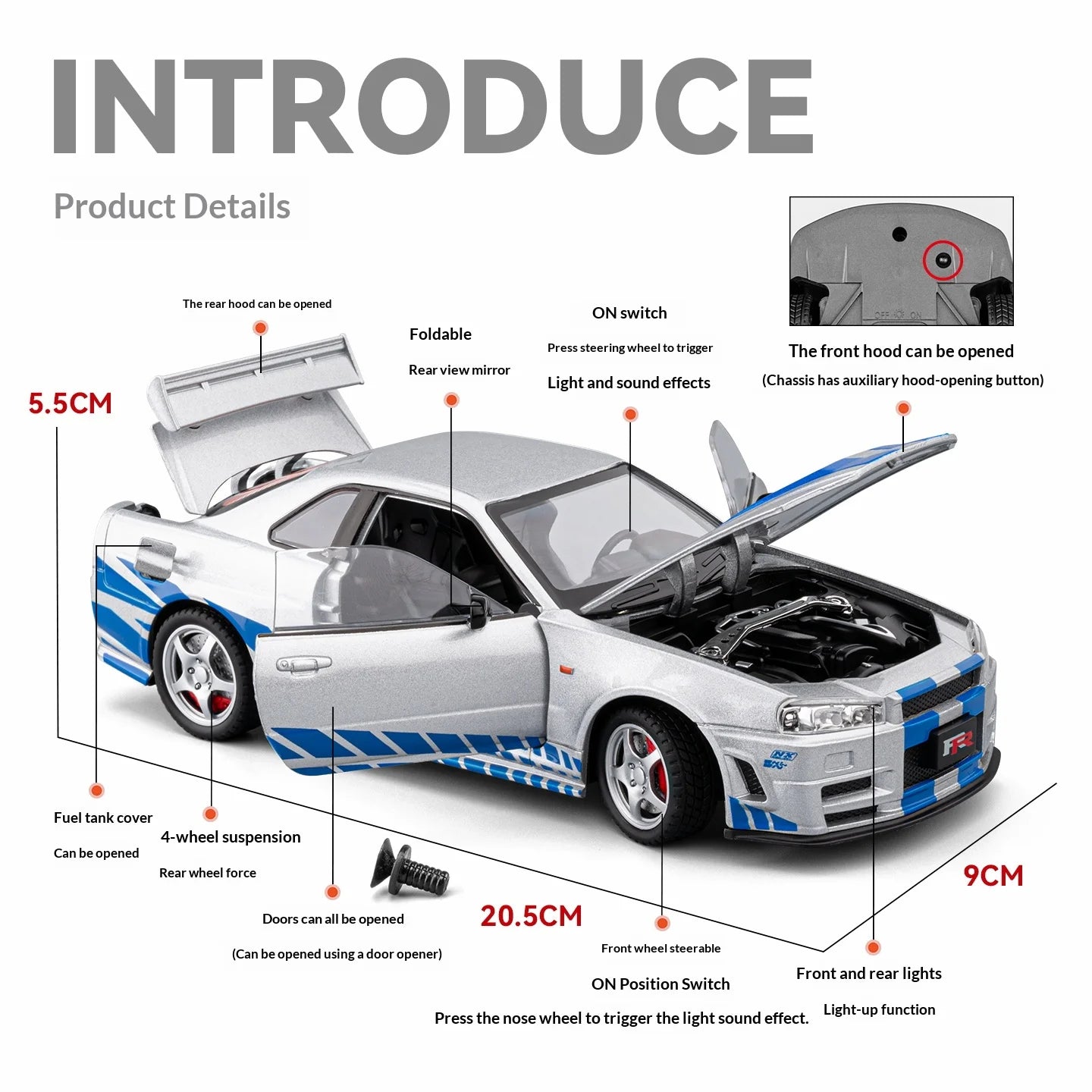 1:24 Nissan GTR-R34 Skyline