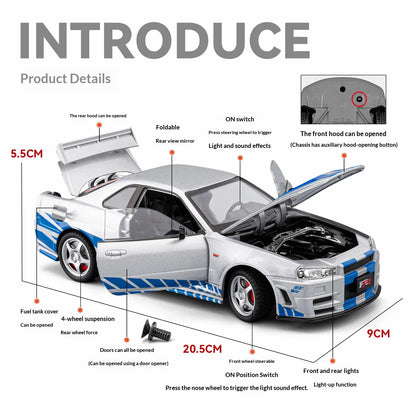 1:24 Nissan GTR-R34 Skyline