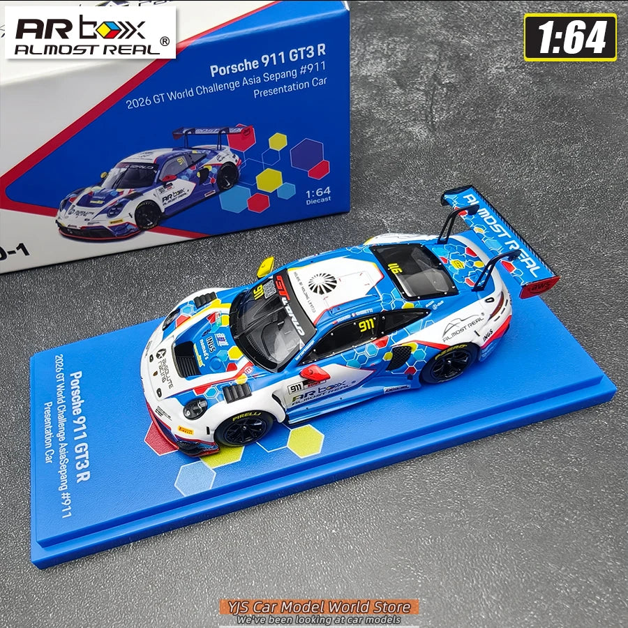 1:64 Porsche 911 GT3 R 2026 GT World Challenge  Asia Sepang #911