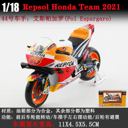 1:18 2022 Yamaha Factory Racing Team #21 Morbidelli #20