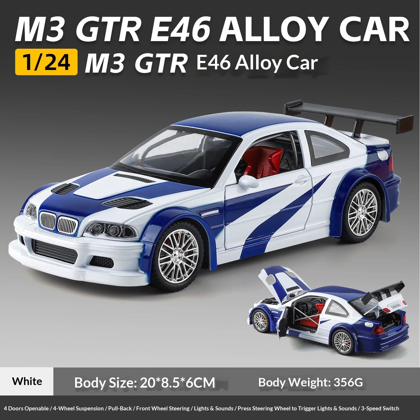 1:24 BMW M3 GTR E46