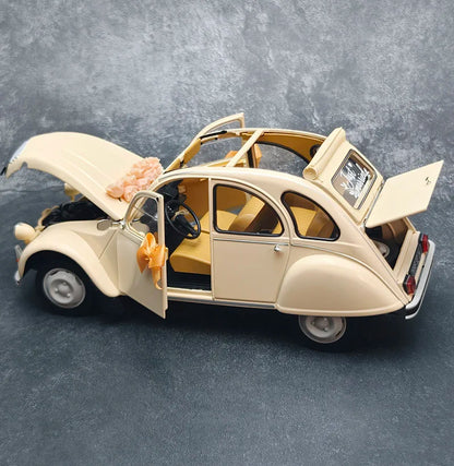 NOREV 1/18 Scale   Citroen 2CV 1986  Static Car Model Diecast Model Ornament Holiday Gift Collection