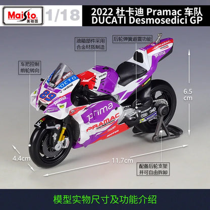 1:18 Ducati Pramac Racing Team 2022 Desmosedici Gp