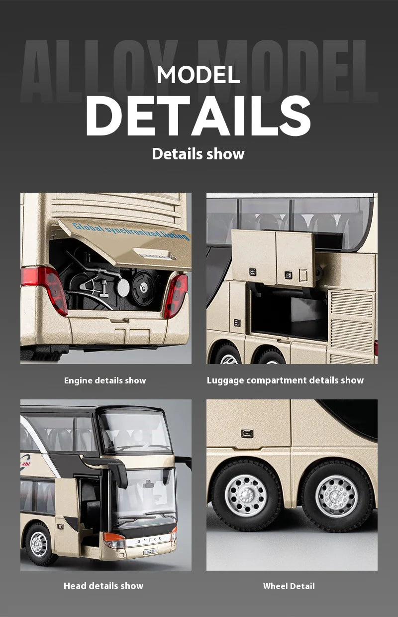 1:30 Business Long-distance Double-decker Bus