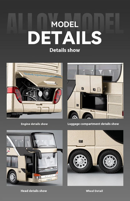 1:30 Business Long-distance Double-decker Bus