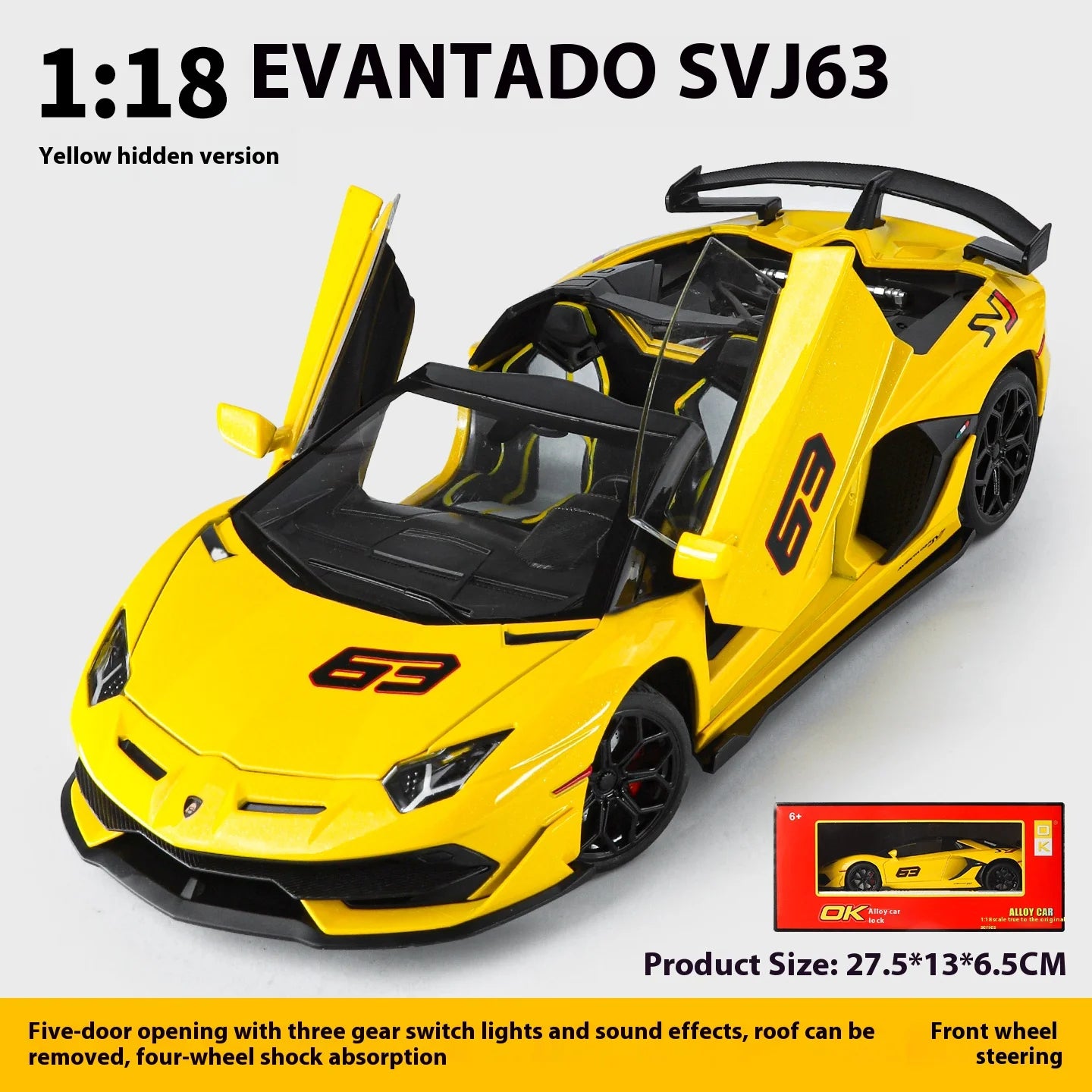 1:18 Lamborghini Aventador SVJ