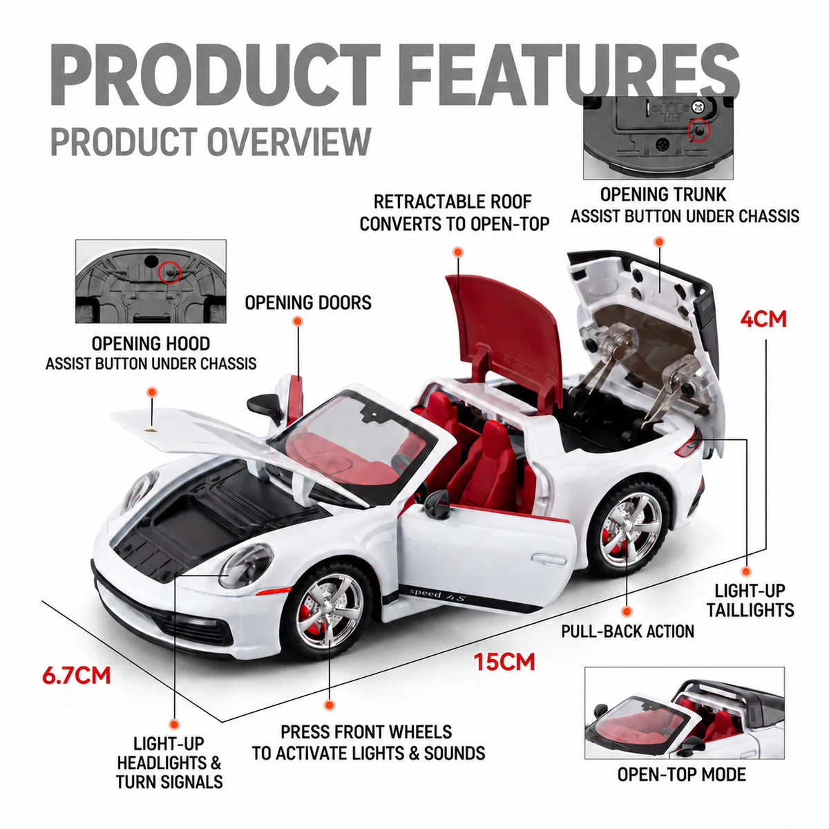 1:32 Porsche 911 Targa 4S