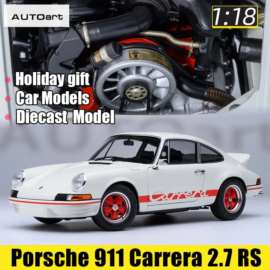1:18 Porsche 911 Carrera 2.7 RS (Grand Prix White with Red stripes)
