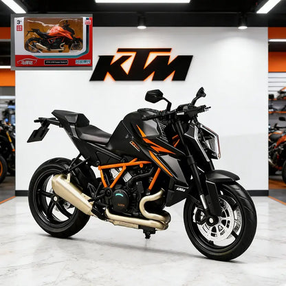 1:12 KTM 1390 Super Duke R Alloy Track Racing Motorcycle Model Diecast Street Cross-country Sports Motorcycle Model Kid Toy Gift