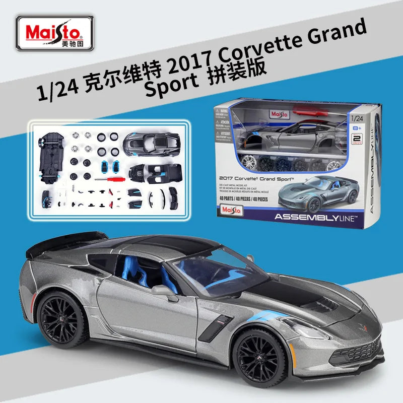 1:24 Porsche 911 GT3 RS  Chevrolet 454 Pick-up Assembled simulation