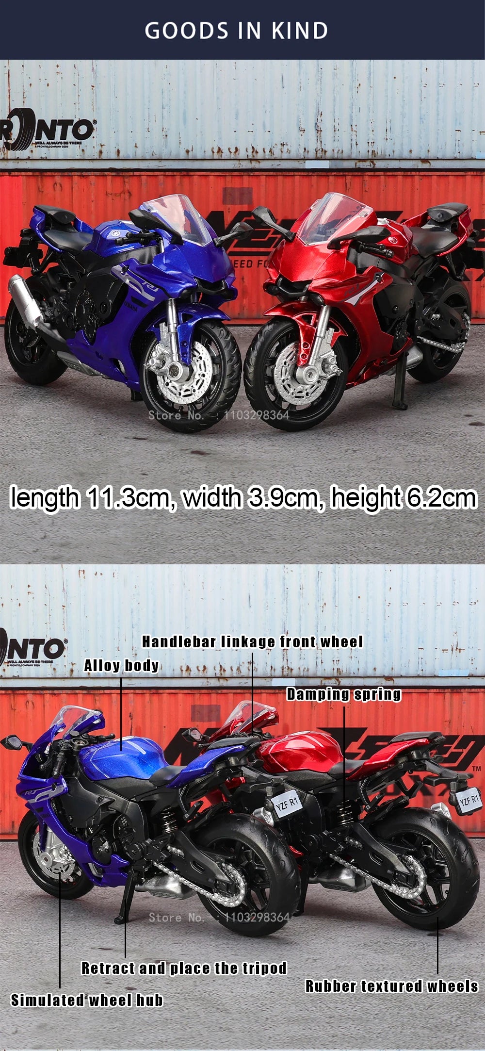 1:18 Suzuki GSX-R1000 YAMAHA YZF-R1 1976 Rally200