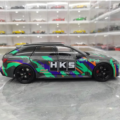 1:18 2021 Audi Rs6 Avant C8 Hks Paint Limited Edition