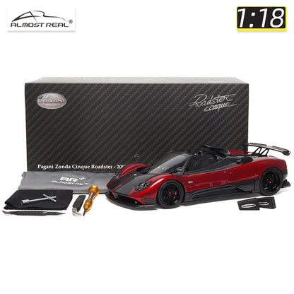 Pagani Zonda Cinque Roadster 2009 1/18 Limited to 1008 Almost Real AR brand metal die-cast model cars