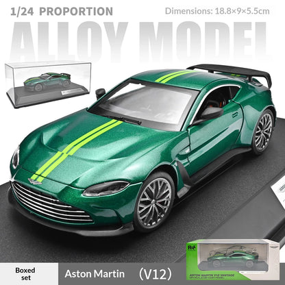 1:24 Aston Martin V12 Car Model with Display Base