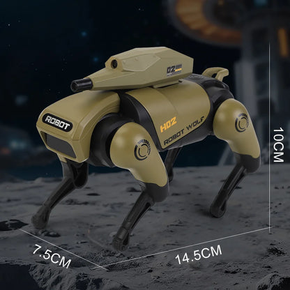 New Alloy Four Legged Intelligent Robot Wolf Model