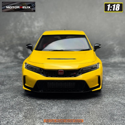 MOTORHELIX 1/18 Honda Civic Type R FL5  Die-casting  automotive model  collection  static display piece  holiday gift