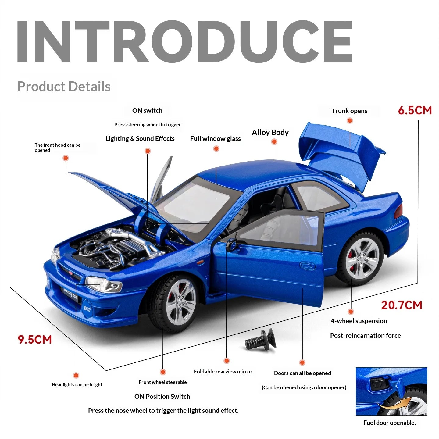 1:24 Subaru Impreza JDM