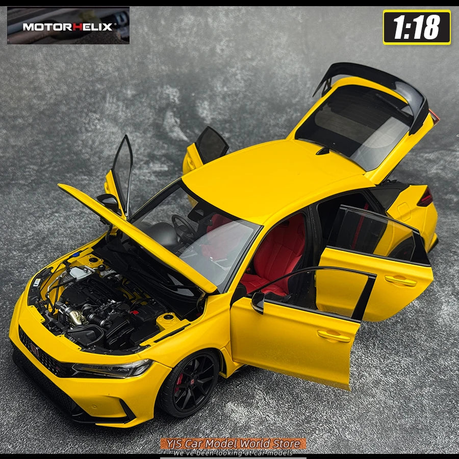 MOTORHELIX 1/18 Honda Civic Type R FL5  Die-casting  automotive model  collection  static display piece  holiday gift