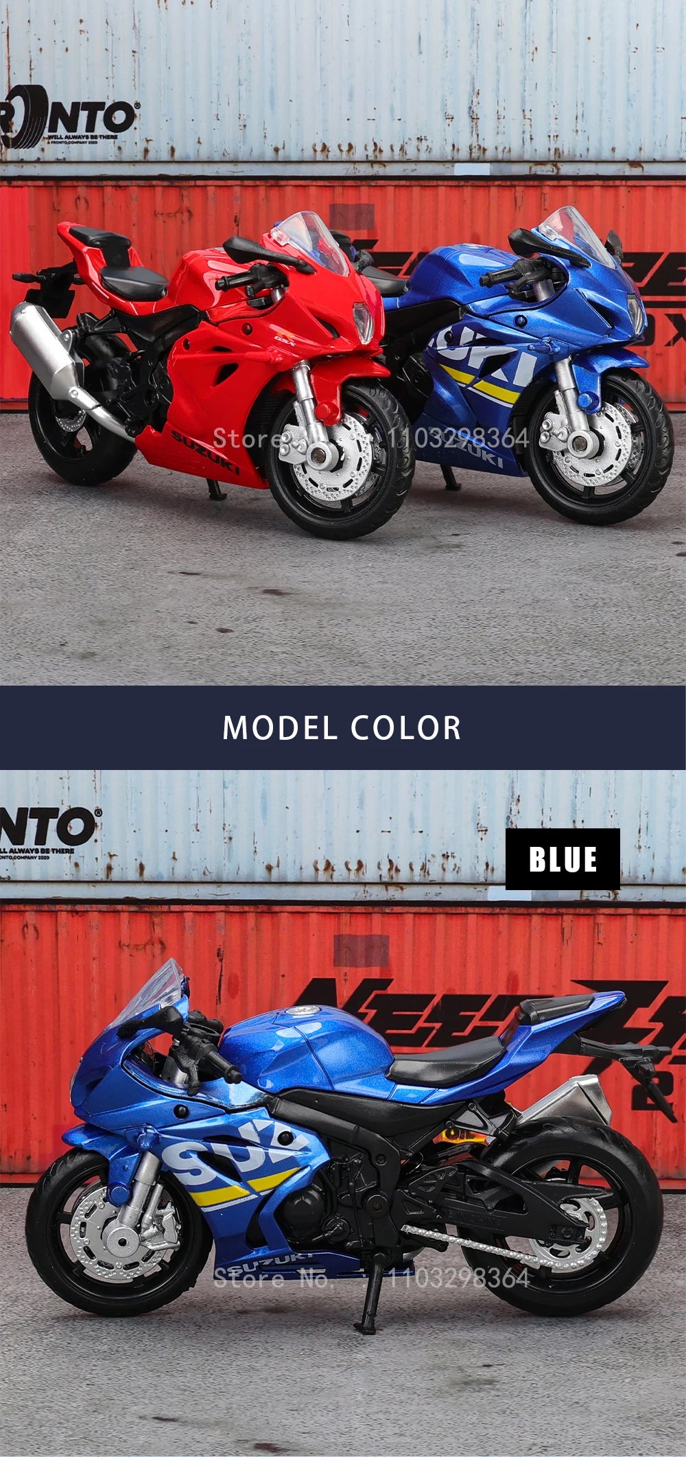 1:18 Suzuki GSX-R1000 YAMAHA YZF-R1 1976 Rally200