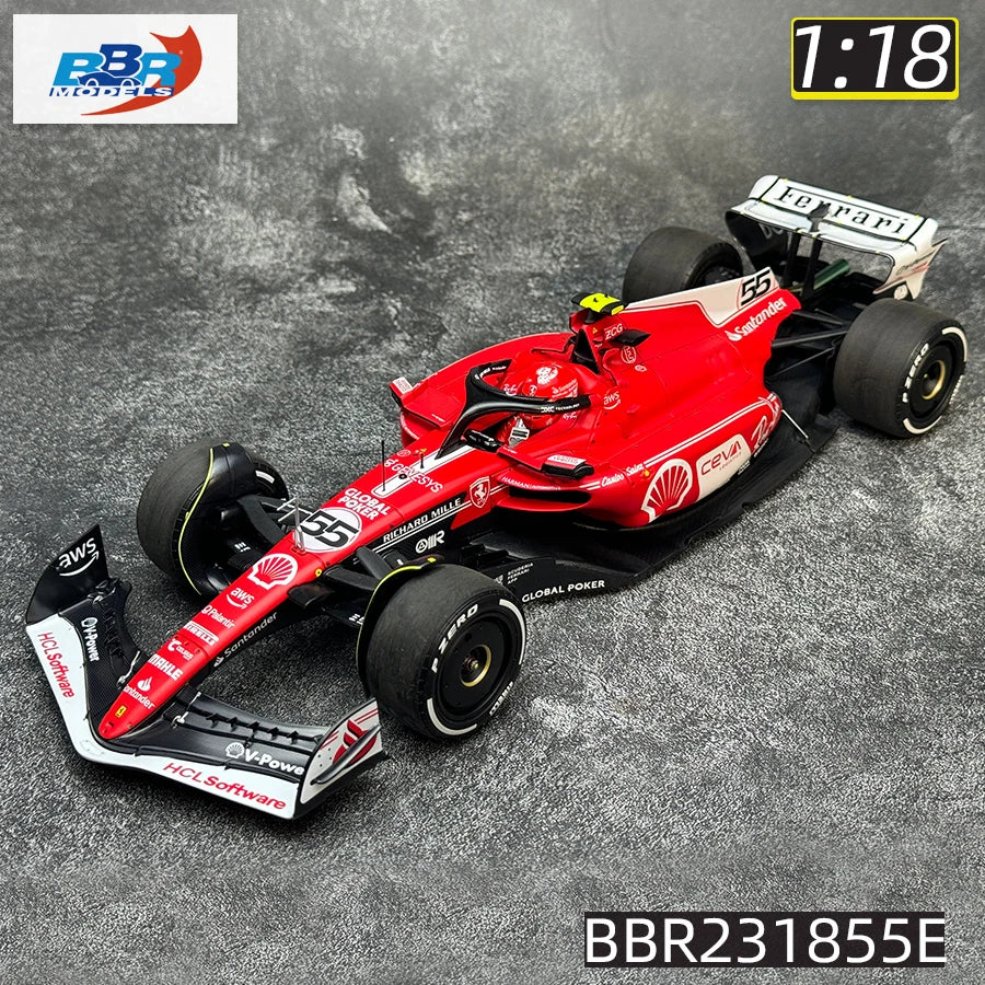 1:18 new F1 SF-23 2023 Leclerc Sainz Las Vegas Station Belgium Station 16# 55#