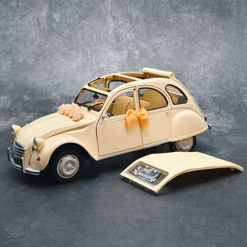 NOREV 1/18 Scale   Citroen 2CV 1986  Static Car Model Diecast Model Ornament Holiday Gift Collection