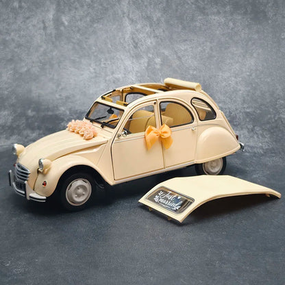 NOREV 1/18 Scale   Citroen 2CV 1986  Static Car Model Diecast Model Ornament Holiday Gift Collection